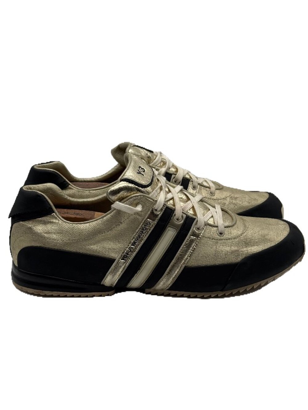 adidas Y-3 Yohji Yamamoto Sprint Sneakers Gold Black Size 12